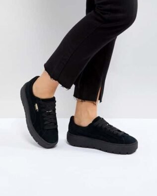 Puma Platform Black Trainers